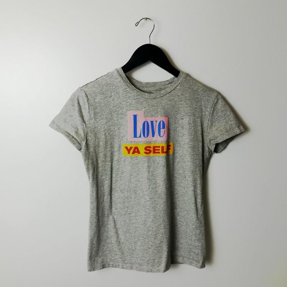 Mighty Fine Love Ya Self T Shirt Graphic Tee Top Short Sleeve Cotton Solid Logo - Picture 8 of 9